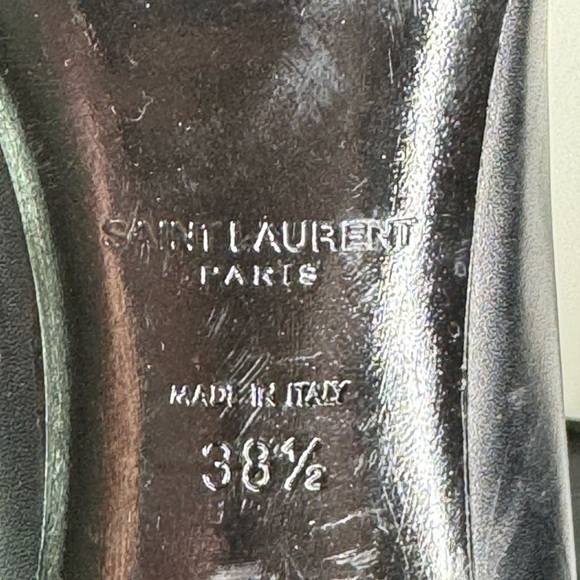 Yves Saint Laurent Paris Black Pumps Sz 38.5 - Picture 6 of 6
